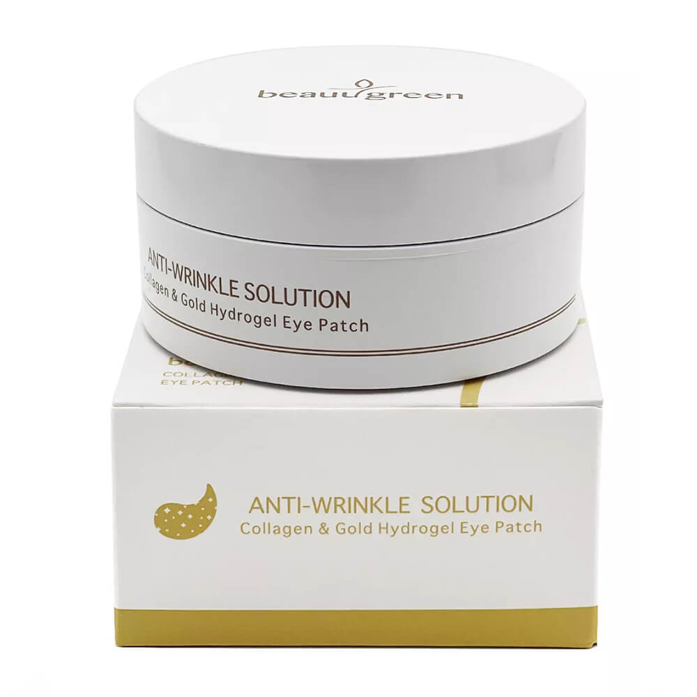 Гідрогелеві патчі із золотом та колагеном BeauuGreen Collagen and Gold Hydrogel Eye Patch, 60 шт.