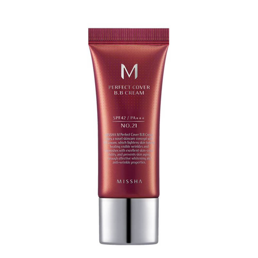 ВВ-крем M Perfect Cover BB Cream SPF42/PA+++ Missha, тон 21, 20 мл