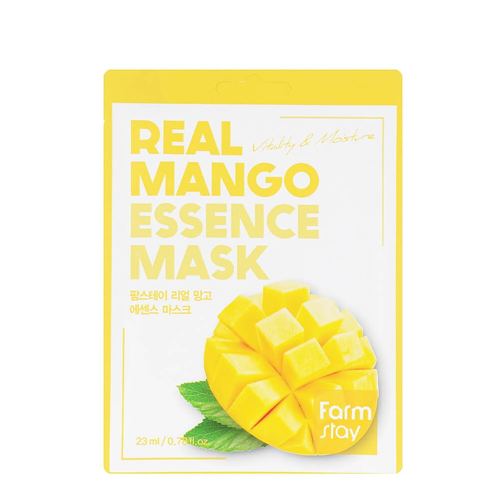 Тканинна маска з екстрактом манго Real Mango Essence Mask FarmStay, 23 мл