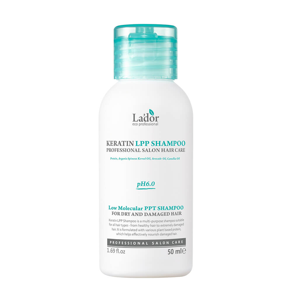 Безсульфатний протеїновий шампунь Keratin LPP Shampoo La'dor, 50 мл
