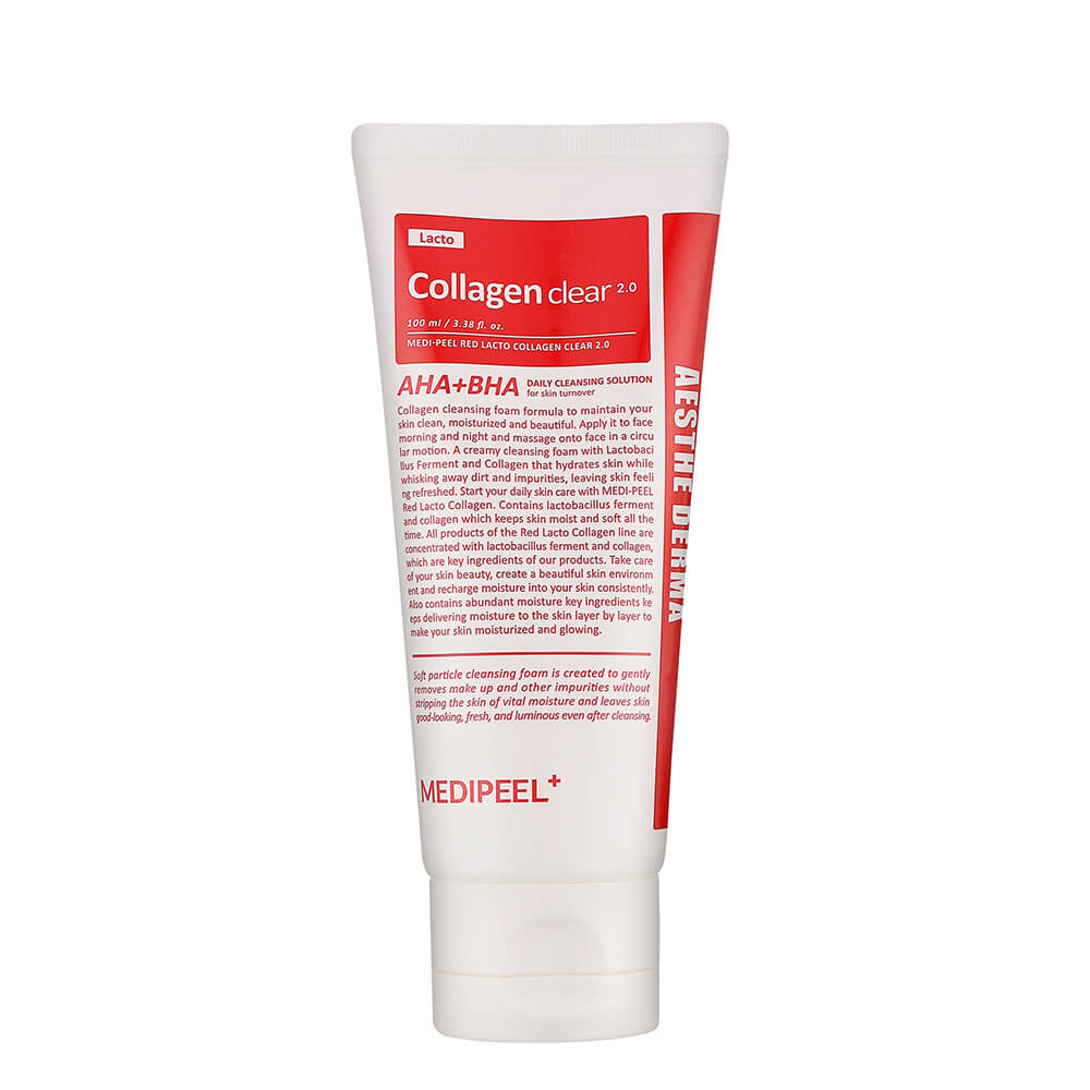 Пінка для вмивання з колагеном Red Lacto Collagen Clear 2.0 MEDIPEEL, 300 мл
