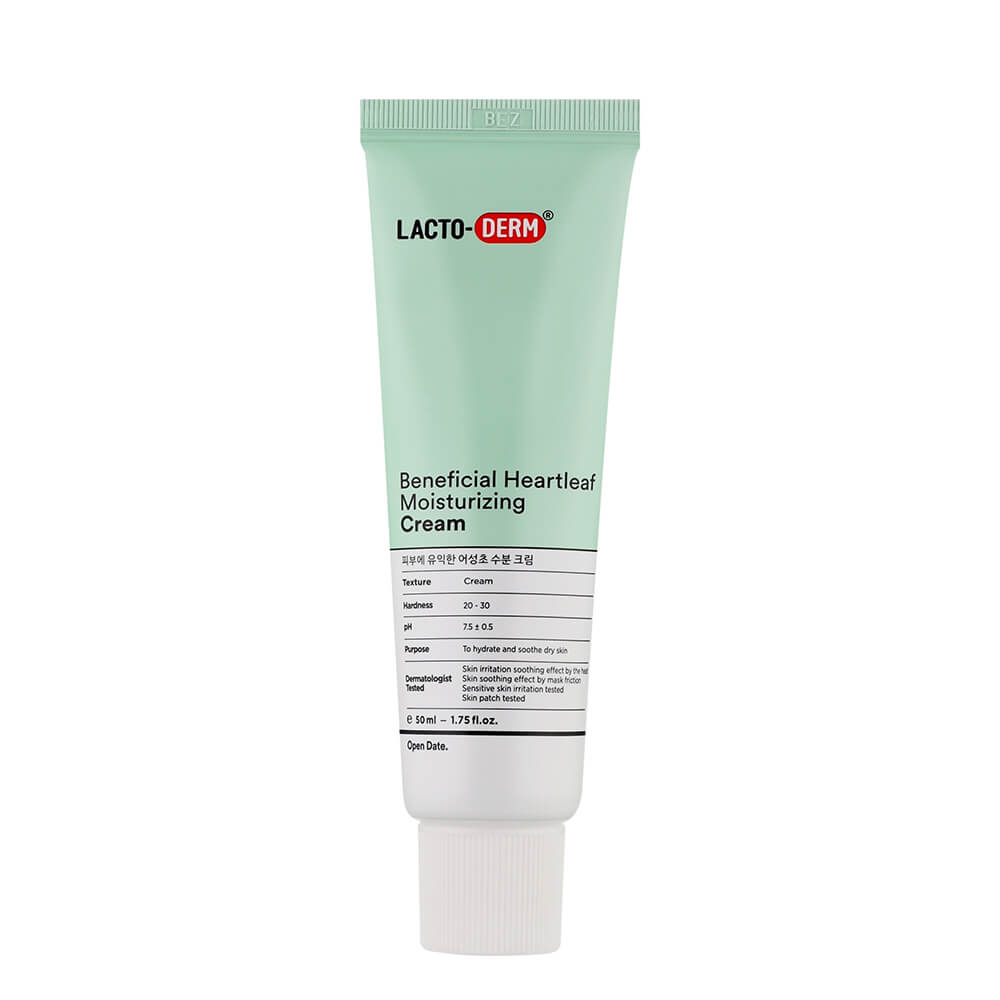 Зволожувальний крем LACTO-DERM Beneficial Heartleaf Moisturizing Cream CKD, 50 мл