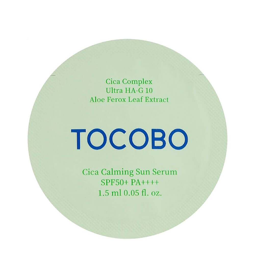 Зволожуюча сонцезахисна сироватка Cica Calming Sun Serum SPF50+ PA++++ Tocobo, 1.5 мл