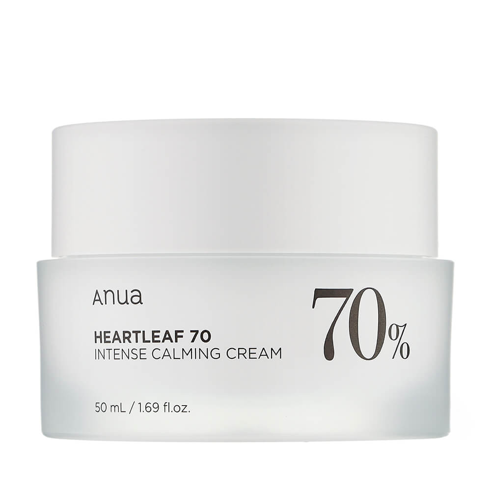 Заспокійливий крем для обличчя з екстрактом хауттюйнії  Heartleaf 70% Intense Calming Cream Anua, 50 мл