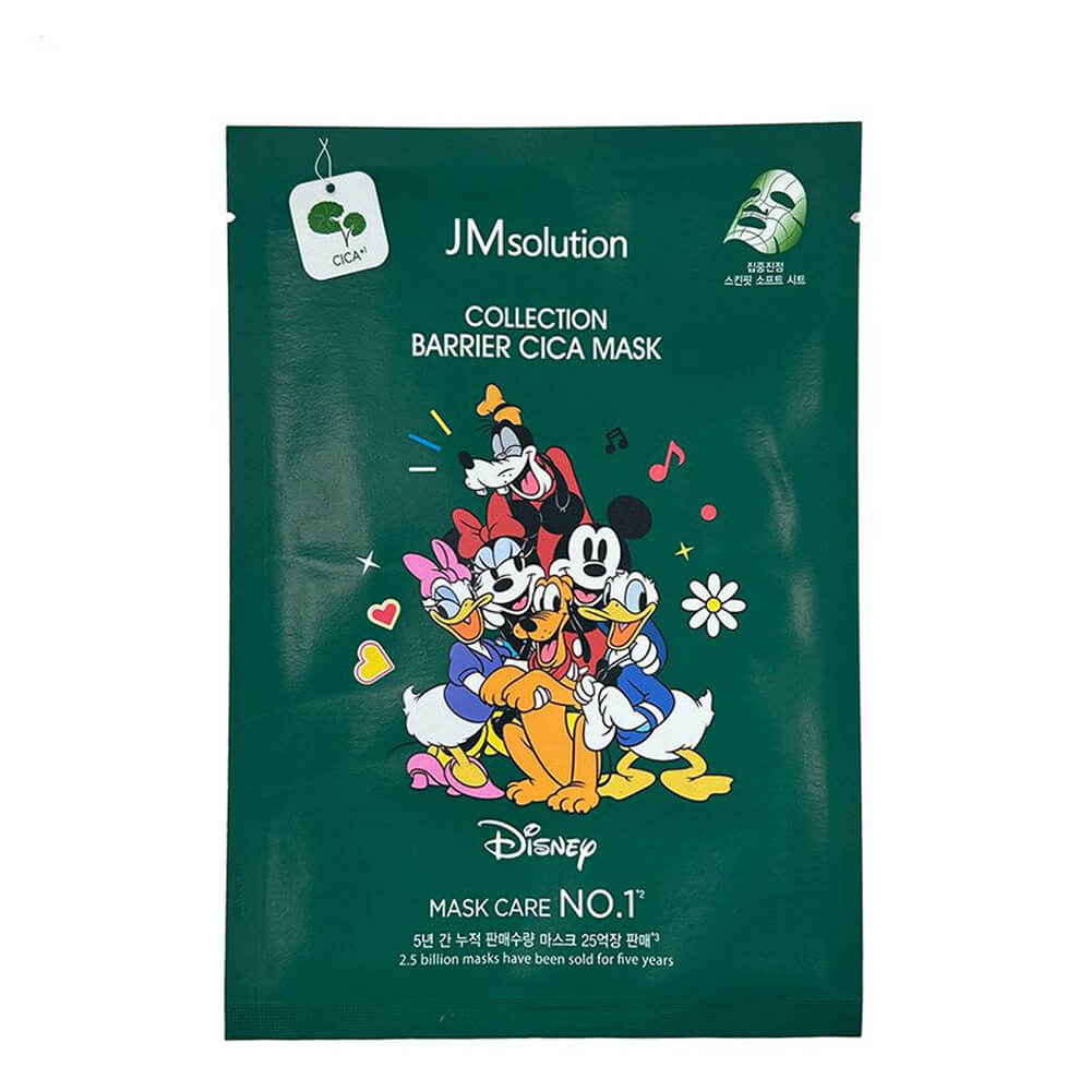 JMsolution Тканинна маска для обличчя з екстрактом центелли Disney Collection Barrier Cica Mask, 30 мл