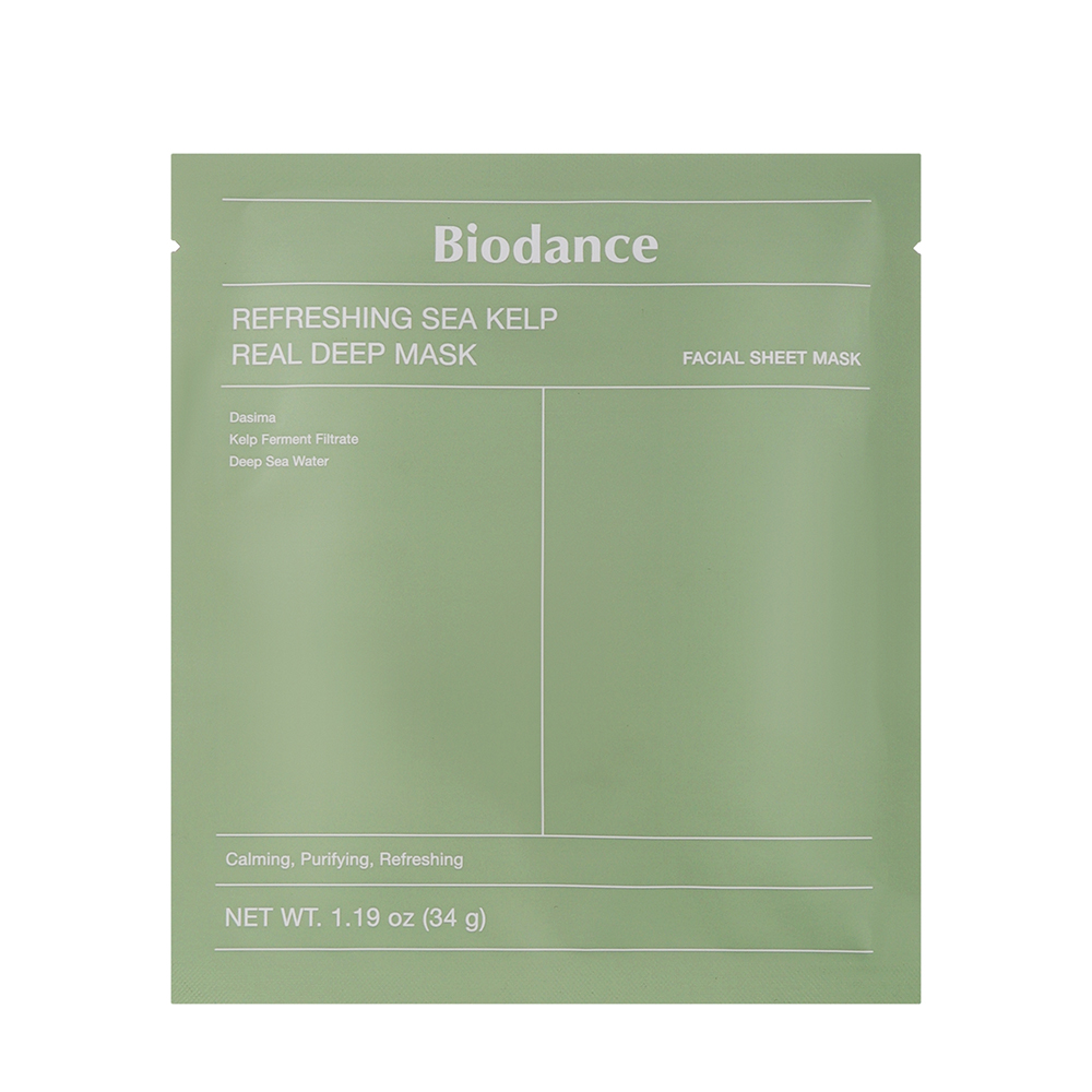 Гідрогелева маска Real Deep Mask з Refreshing Sea Kelp Biodance, 34 г