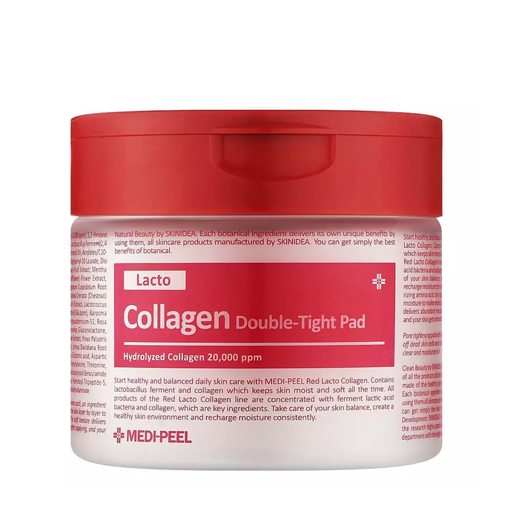 Пілінг-педи з лактобактеріями Red Lacto Collagen Peeling Pad MEDIPEEL, 70 шт