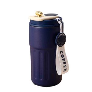 Термочашка Yiwu Coffee з датчиком температури, синій, 500 мл