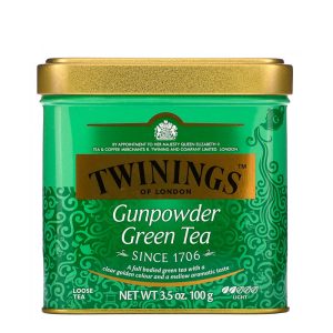 Чай Twinings зелений Ганпаудер листовий ж/б, 100 г