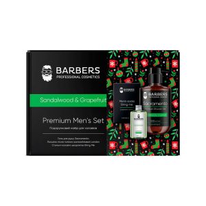 Подарунковий новорічний набір для чоловіків Sandalwood & Grapefruit Barbers