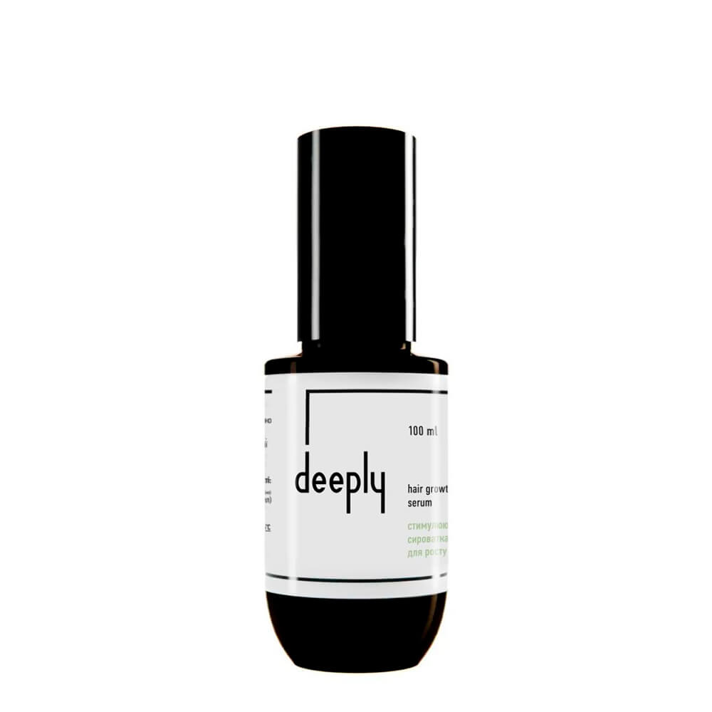 Стимулююча сироватка для росту волосся deeply hair growth serum, 100 мл