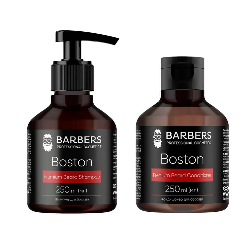 Комплекс для щоденного догляду за бородою Barbers Boston