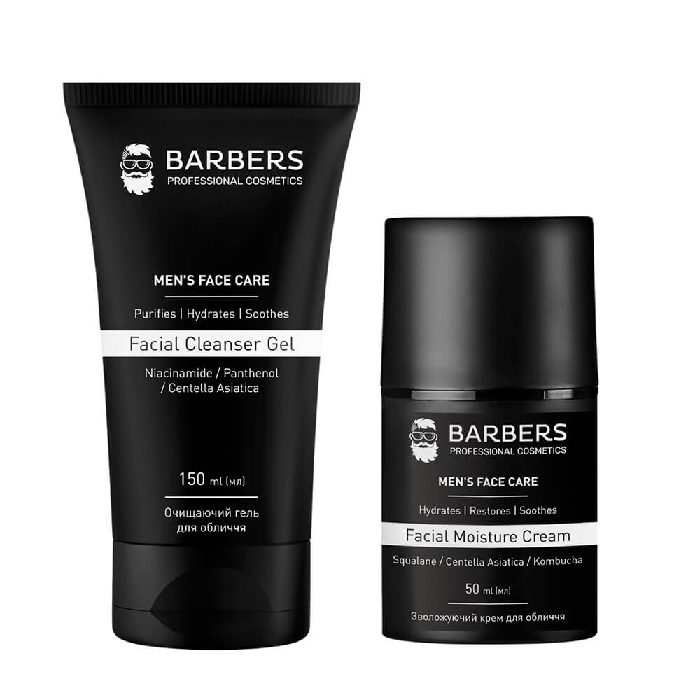 Комплекс для щоденного догляду за обличчям Barbers Men's Face Care
