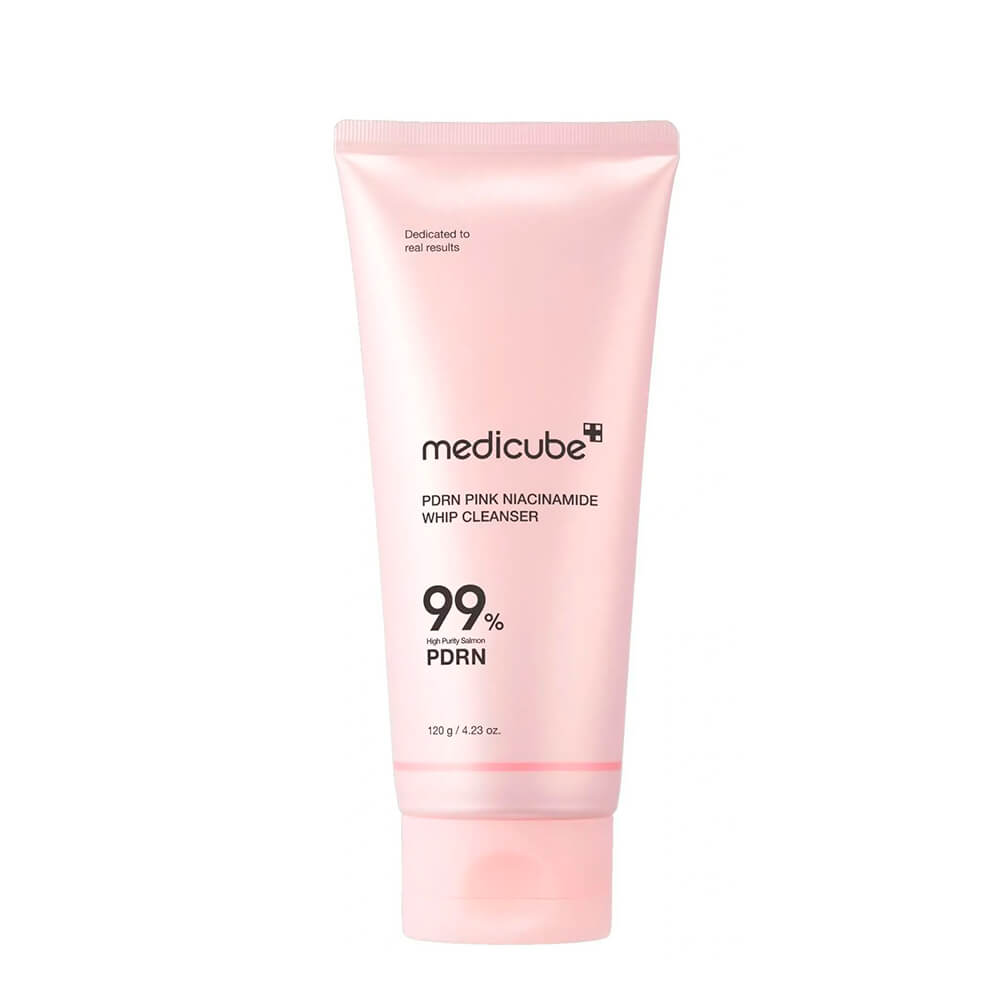 Пінка для вмивання з полінуклеотидами та ніацинамідом PDRN Pink Niacinamide Whip Cleanser Medicube, 120 г