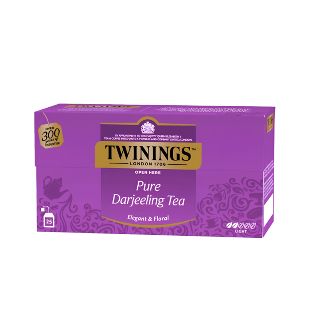 Чай Twinings чорний Дарджилінг в пакетиках, 25 пак. по 2 г