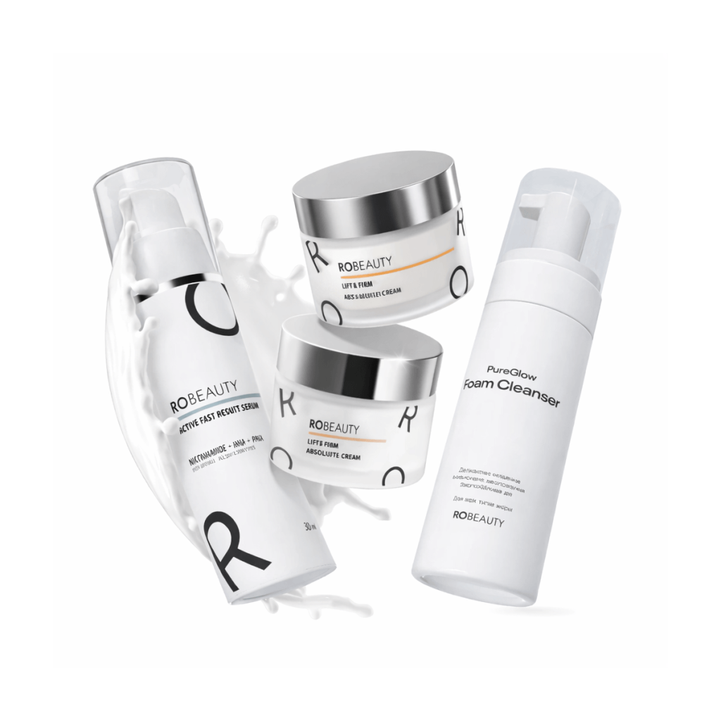 4-кроковий ліфтинг-комплекс для обличчя та шиї ROBEAUTY