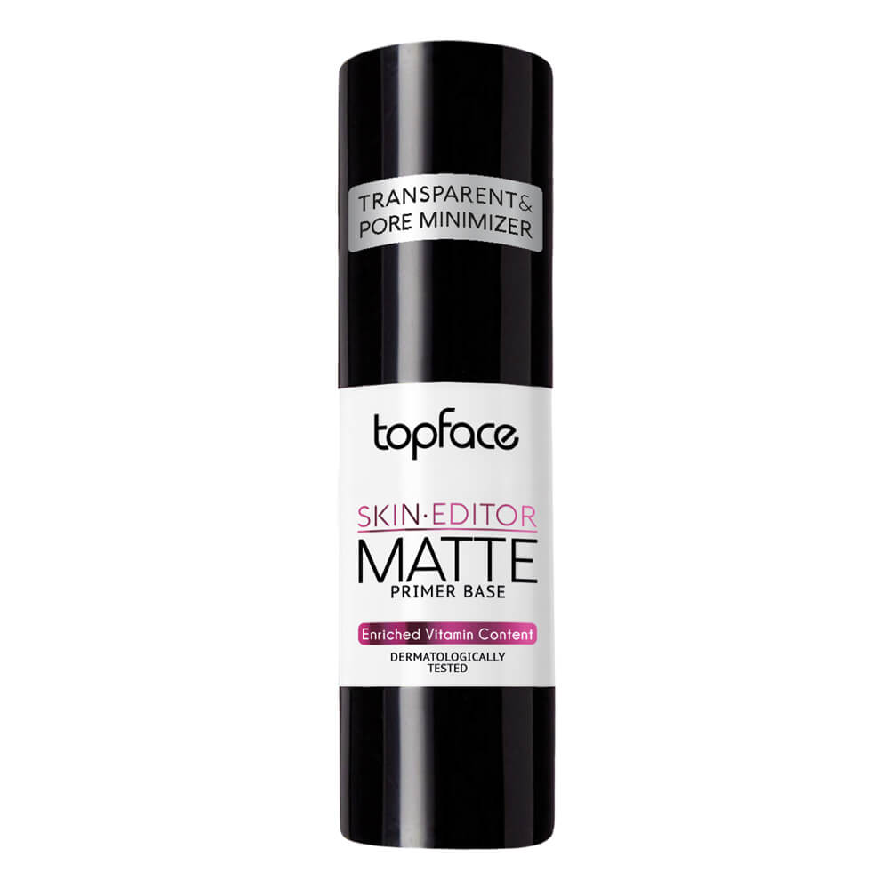 База під макіяж Topface Skin Editor - Mate Primer Base, прозора і зменшуюча пори, 31 мл