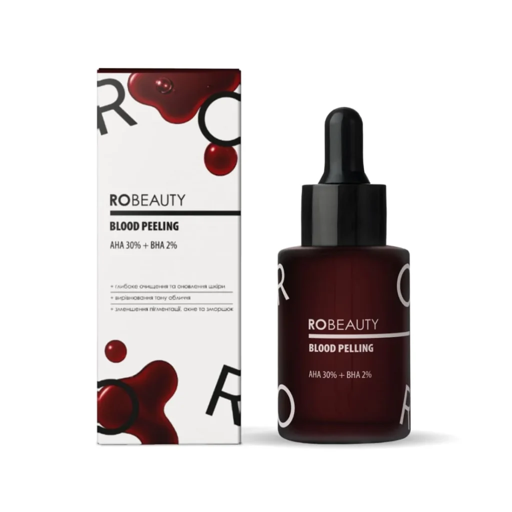 Пілінг BLOOD PEELING AHA 30% + BHA 2% ROBEAUTY, 30 мл