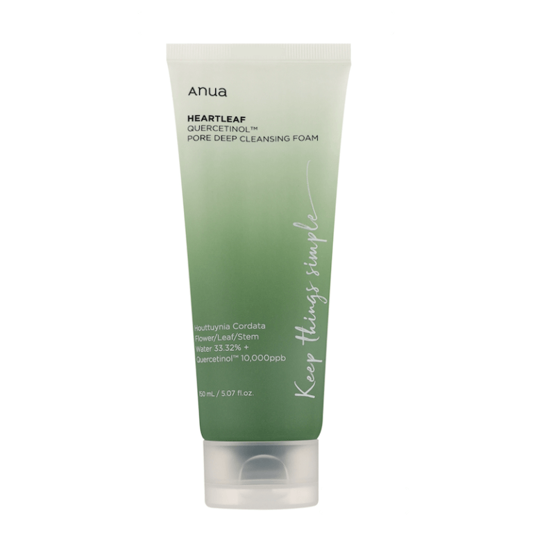 Глибоко очищувальна пінка для вмивання Heartleaf Quercetinol Pore Deep Cleansing Foam Anua, 150 мл